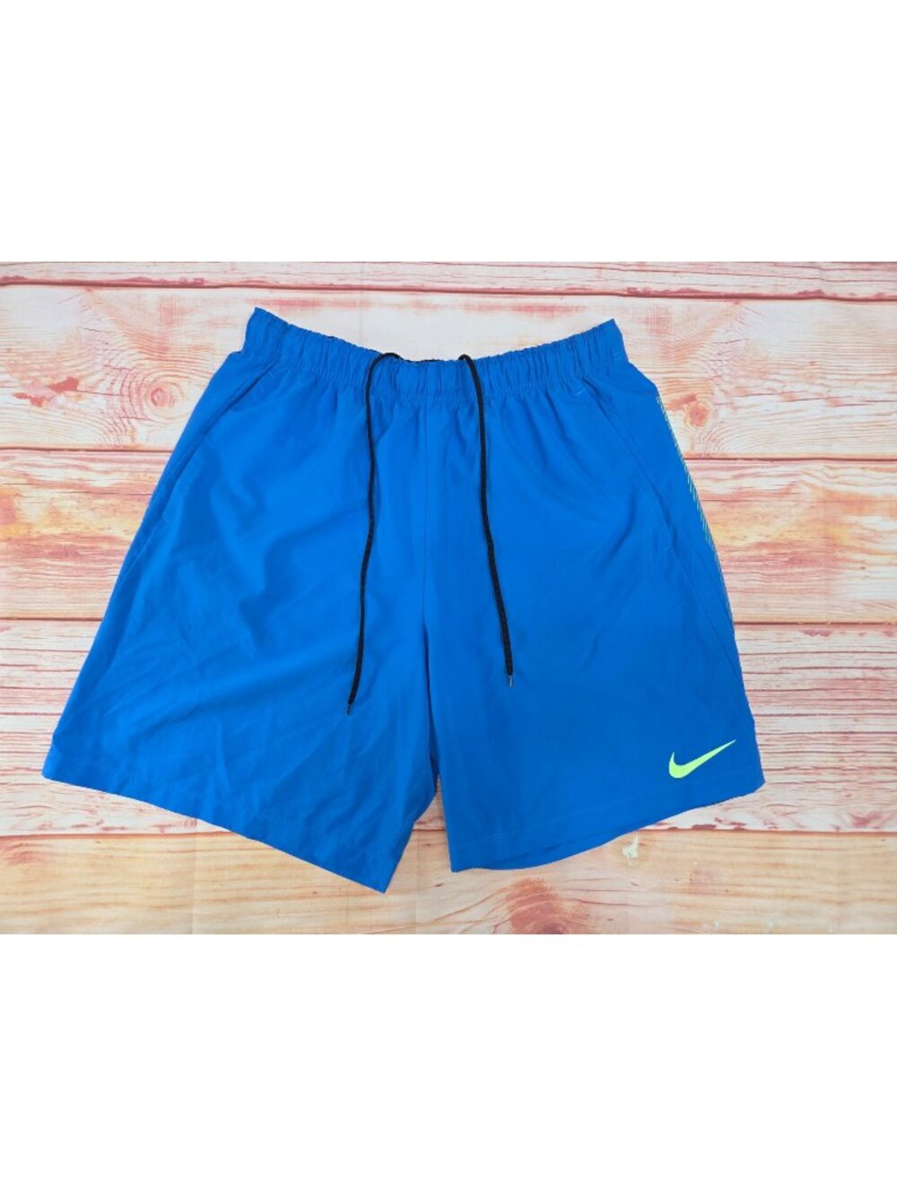 Nike Dri-Fit Mens Blue Athletic Shorts XXL Elastic Waist Lightweight